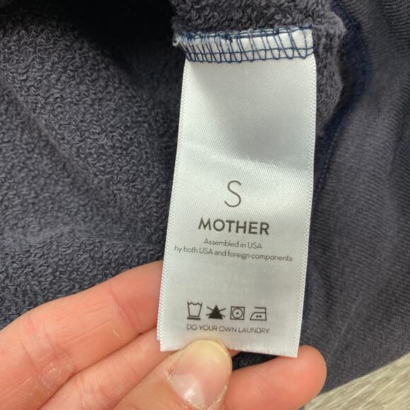 Mother The Square Crewneck Sweatshirt in Rough and Tumble Women's S - Picture 5 of 11